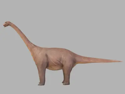 Sauropod Character Low-poly 3D model
