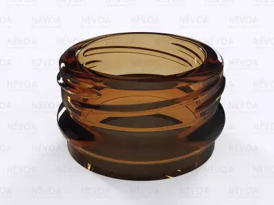Glass finish - GME 14 02 - 26 H - 126 Twist crown finish 3D model
