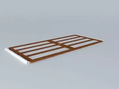 Architectural detail wooden frame Free 3D model