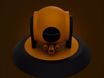 Game Machine Gun Asset 3d Model 3D model