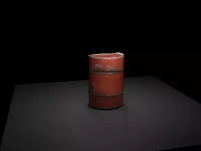 Oil Drum - Old can prop  3D model