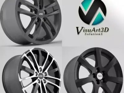 ATS wheel rims 3D model