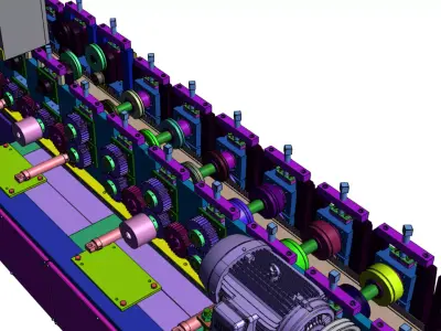 Gypsum Board Roll Forming Machine  3D model