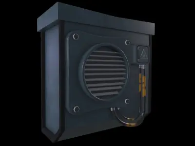 Air conditioning Game Ready - Low Poly 3D Model Low-poly 3D model