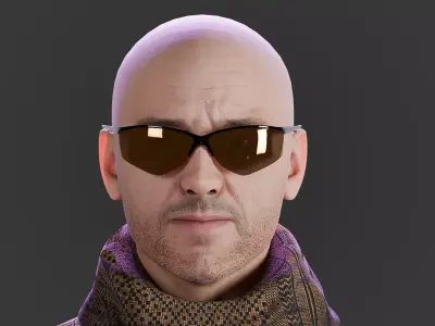 Rio UN Soldier Rigged Low-poly 3D model