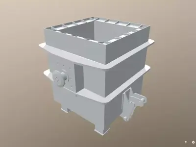 Emergency Bucket for Continuous Casting Machine 3D model