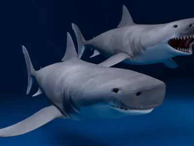 White Shark 3D model