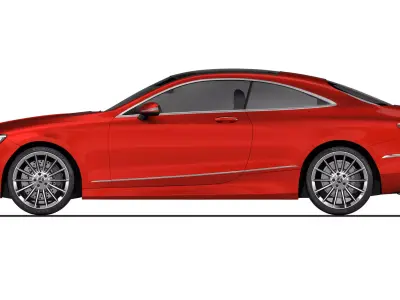 Mercedes-Benz S-Class Coupe 2015 3D model