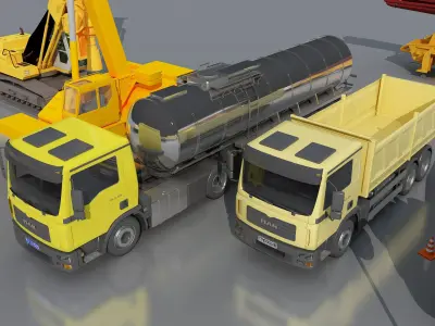 Large construction vehicles-agricultural machinery 3D model buy