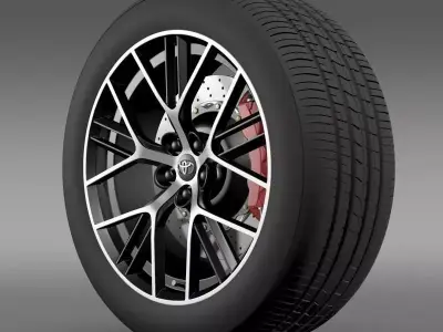 Toyota GT 86 concept wheel 3D model