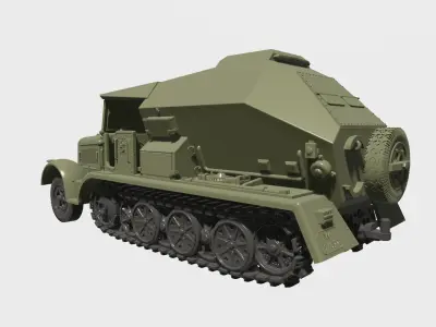 Sd Kfz 7-3 - The Feuerleitpanzerfahrzeug fur V-2 Raketen 3D print model
