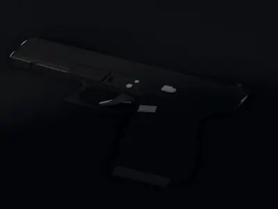 Glock 22 Low-poly model 3D model