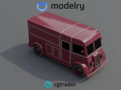 Delivery Van 3D model purchase
