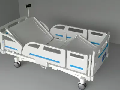 Hospital patient electrical bed 3D model  3D model