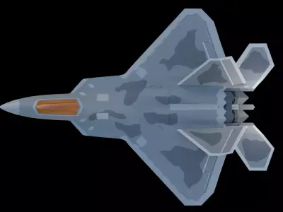 F-22 Raptor High-Detail 3D Model  Animated  20K PBR 3D model
