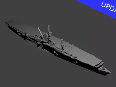 German Graf Zeppelin Class Aircraft Carrier 3D print model