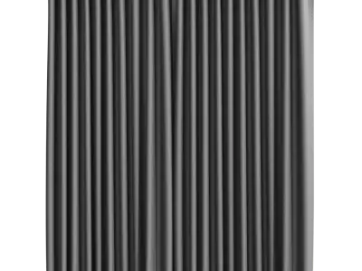  Ripple Fold Closed Curtains Model, Gray 