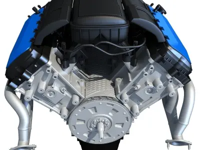 V8 Engine 3D model shop