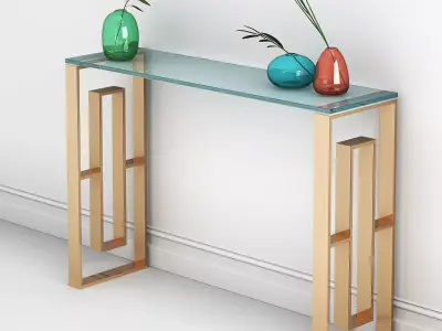 Eros Console Table Free 3D model