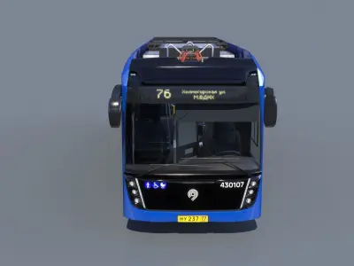 Electric Bus  KamAZ 6282  electrobus 3D model