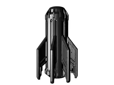 Futuristic Space Jet 3D Model 3D print model