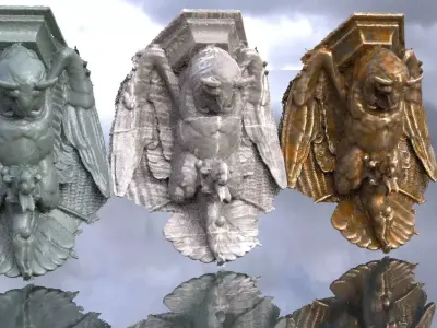 Owl Statue 3D model