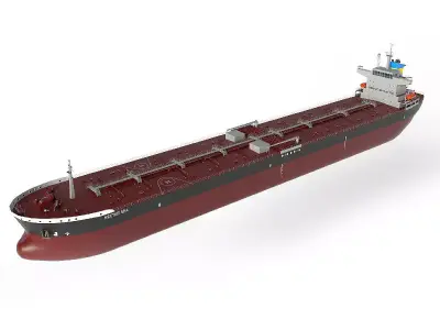 Tanker Panamax  Low-poly 3D model