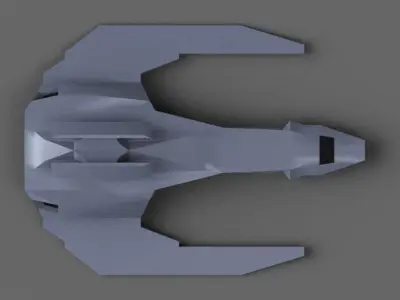 Shockwave futuristic spacecraft 3D print model