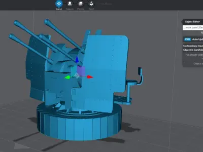 20mm Flak 38 Scale Model 3D print model