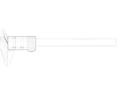 digital Vernier Calipers 3D model buy