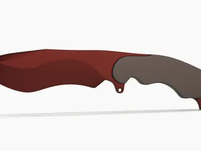 Knife 3D model 16
