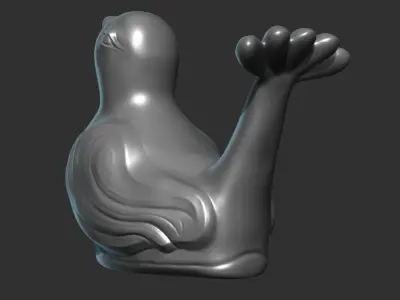 Bird figurine 3D model