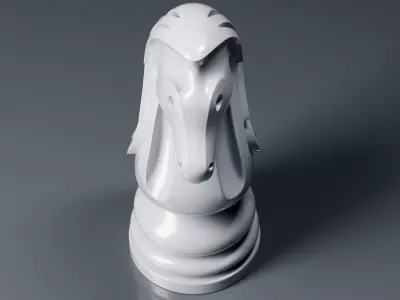 Aeron Knight Chess Piece 3D print model