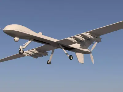 Drone Predator  3D model 3D model