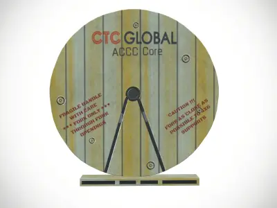 Wooden Roller Low-poly 3D model