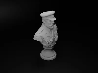 Austro-Hungarian Soldier Bust Chess 3D print model purchase