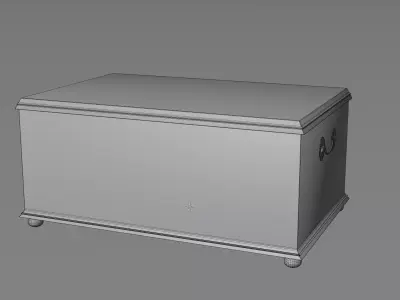Old Chest Low-poly 3D model buy