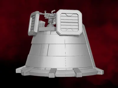 Defence Turret 3D printable files for Action Figures 3D print model
