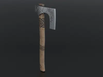 Scandinavian Axe Low-poly 3D model purchase