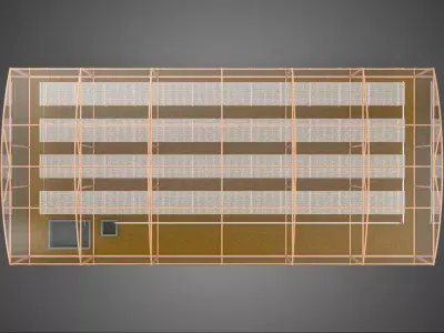 FARMING GREENHOUSE PLANT AGRICULTURE AEROPONIC HYDROPONIC GARDEN 3D model