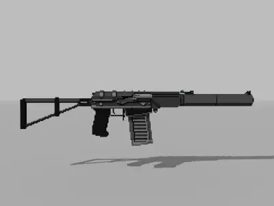 The AS Val Low-poly 3D model