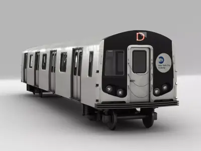NYC Subway train 3D model