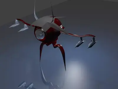 Robot Zeta Missiles Free 3D model