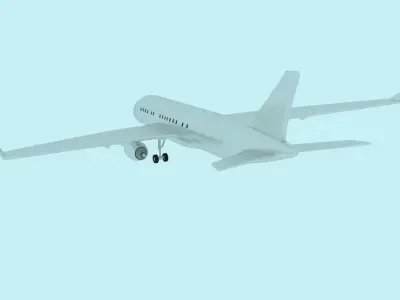 Passenger Plane Free 3D model
