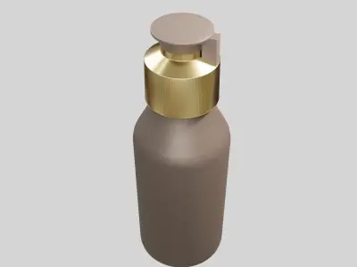 Perfume spray chrome Low-poly 3D model