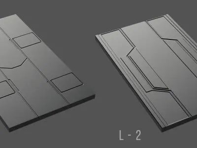 Sci-Fi-Panels-Pack 20 3D model