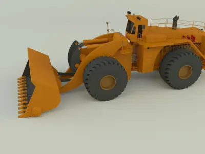 komatsun we2350 wheel loader 3D model