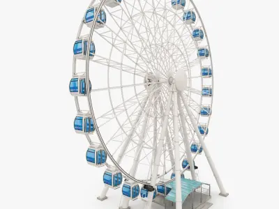 Ferris Wheel 3D model 16