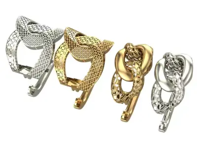 Two earrings part 5  3D print model