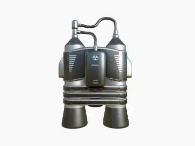 Jetpack E07 Steel - SciFi Character Design Low-poly 3D model